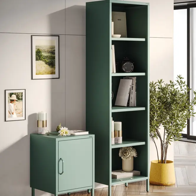 Éjjeliszekrény Fém Mia Modern Sea Green,10