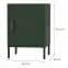 Éjjeliszekrény Fém Mia Modern Bottle Green,2