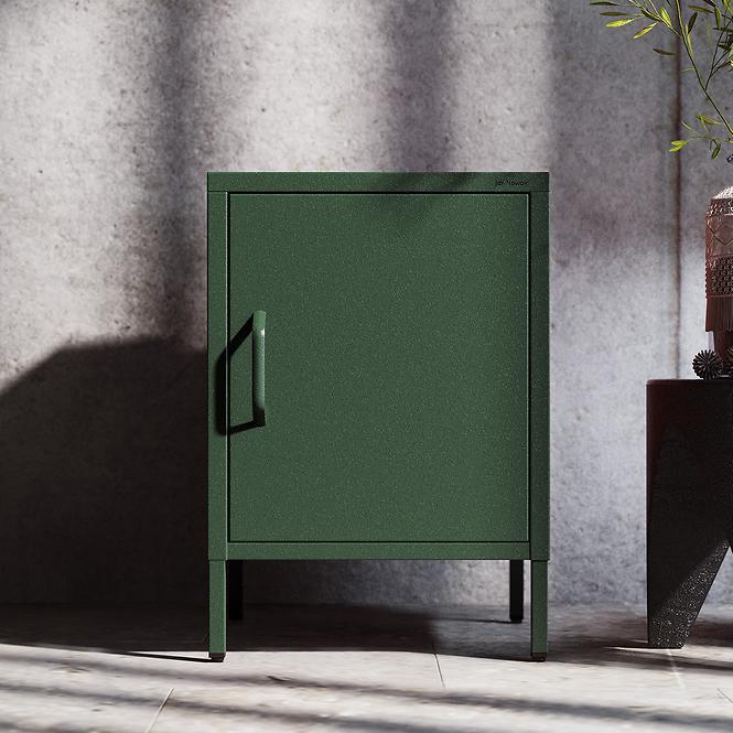 Éjjeliszekrény Fém Mia Modern Bottle Green
