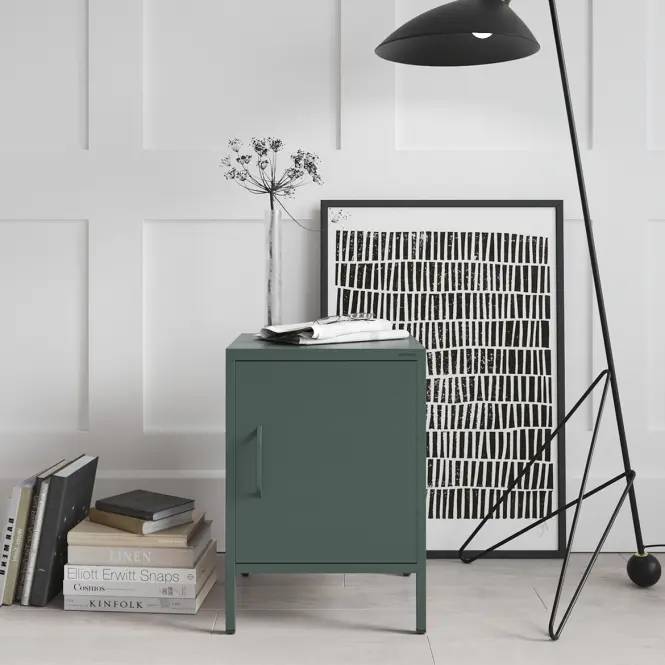 Éjjeliszekrény Fém Mia Modern Bottle Green,7