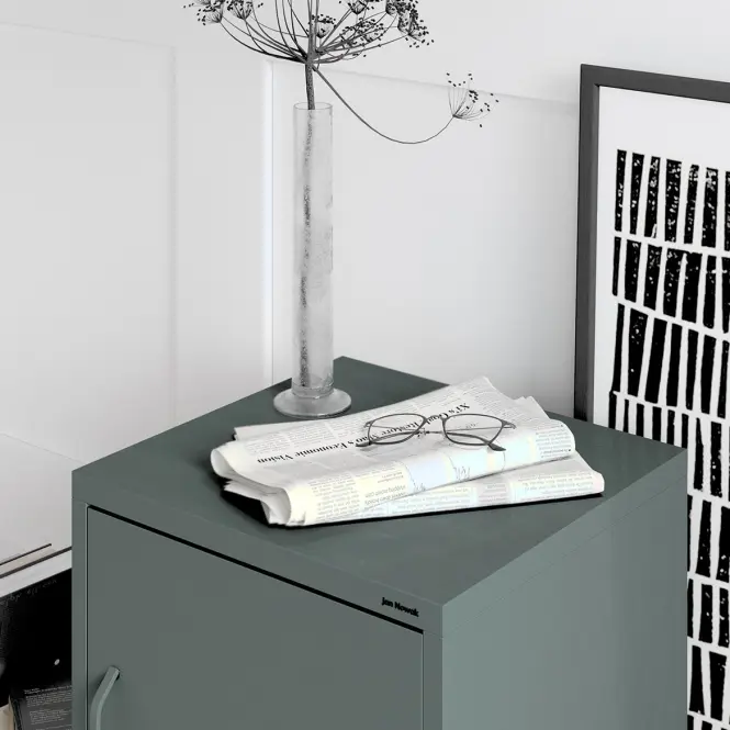 Éjjeliszekrény Fém Mia Modern Bottle Green,9