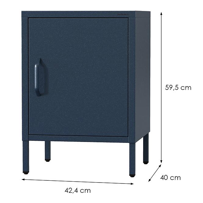 Éjjeliszekrény Fém Mia Modern Dark Blue