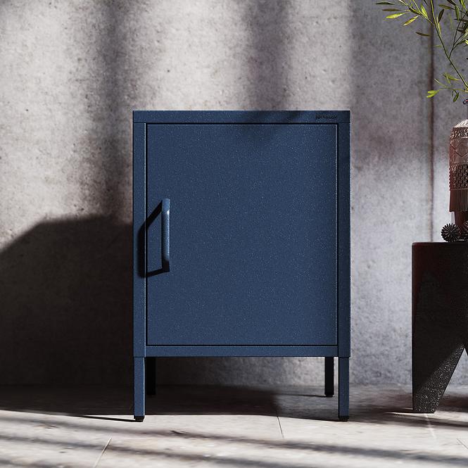 Éjjeliszekrény Fém Mia Modern Dark Blue
