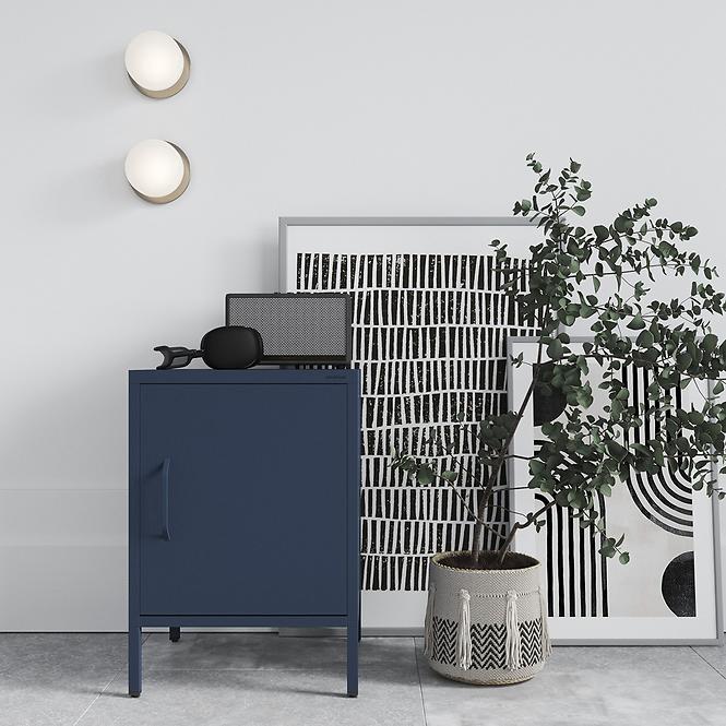 Éjjeliszekrény Fém Mia Modern Dark Blue