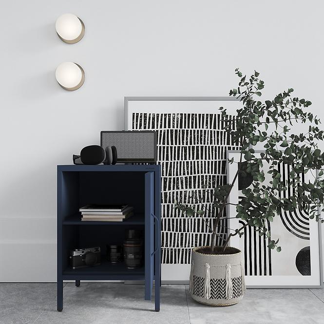 Éjjeliszekrény Fém Mia Modern Dark Blue