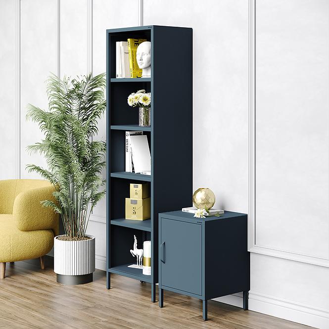 Éjjeliszekrény Fém Mia Modern Dark Blue