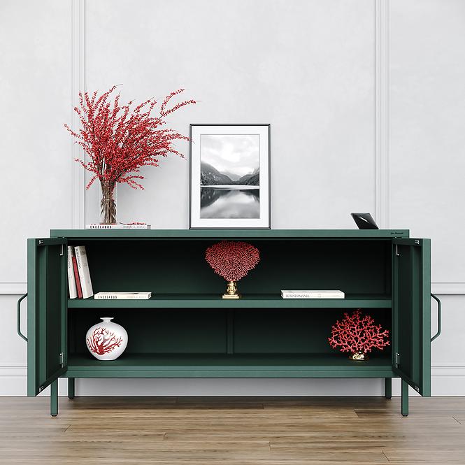 Szekrény RTV Fém Rosa Modern Bottle Green