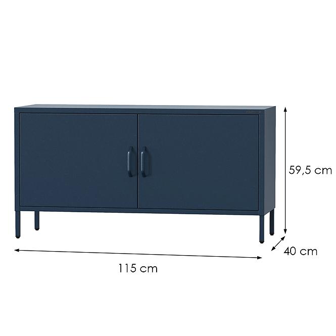 Szekrény RTV Fém Rosa Modern Dark Blue