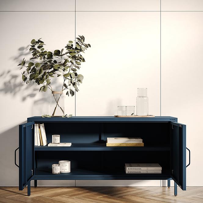 Szekrény RTV Fém Rosa Modern Dark Blue