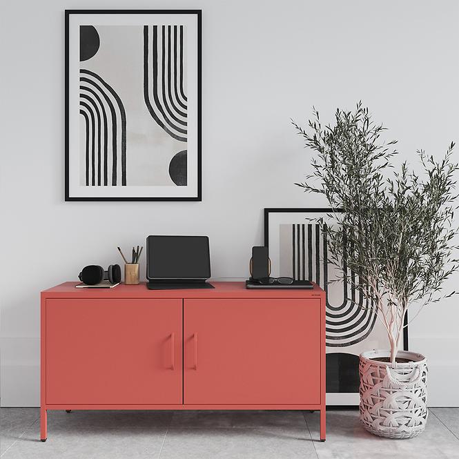 Szekrény RTV Fém Rosa Modern Red
