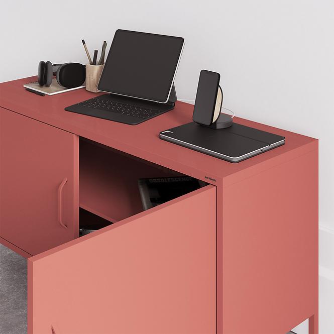 Szekrény RTV Fém Rosa Modern Red