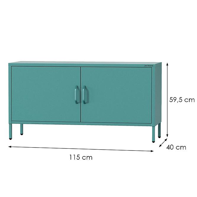 Szekrény RTV Fém Rosa Modern Sea Green