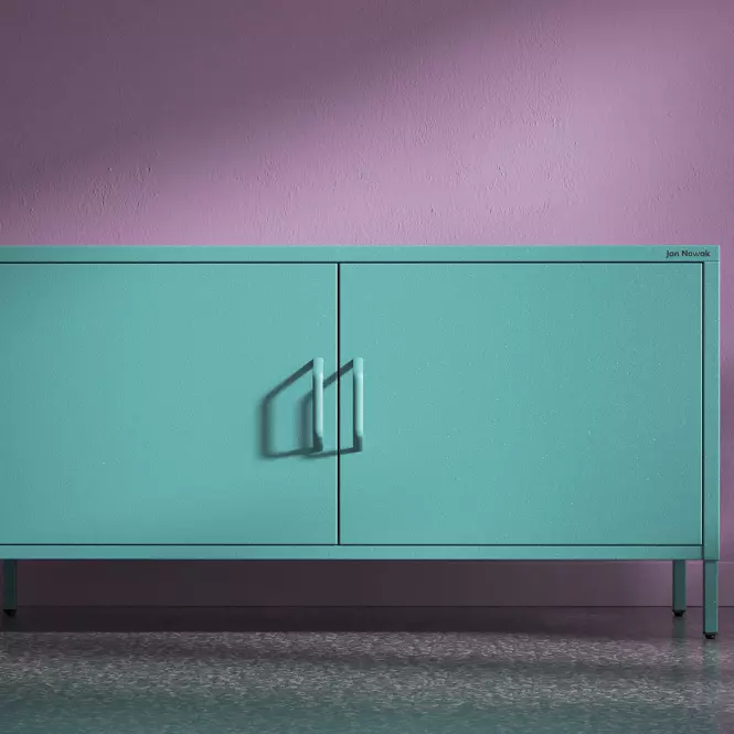 Szekrény RTV Fém Rosa Modern Sea Green,5