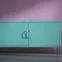 Szekrény RTV Fém Rosa Modern Sea Green,5