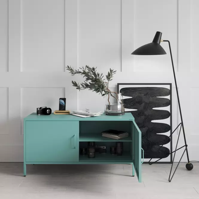 Szekrény RTV Fém Rosa Modern Sea Green
