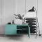 Szekrény RTV Fém Rosa Modern Sea Green,7