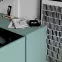 Szekrény RTV Fém Rosa Modern Sea Green,8