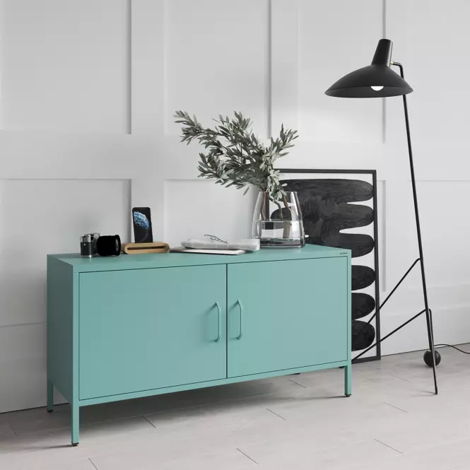 Szekrény RTV Fém Rosa Modern Sea Green