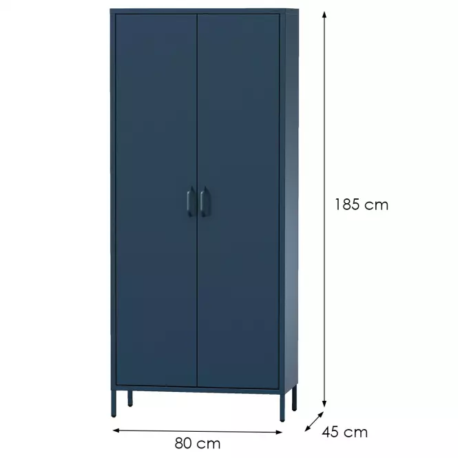 Szekrény Fém Flavio Modern Dark Blue