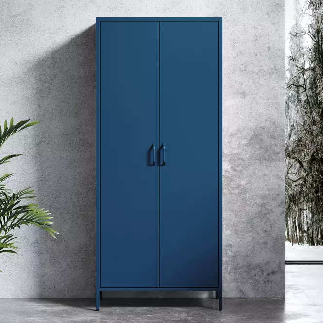 Szekrény Fém Flavio Modern Dark Blue
