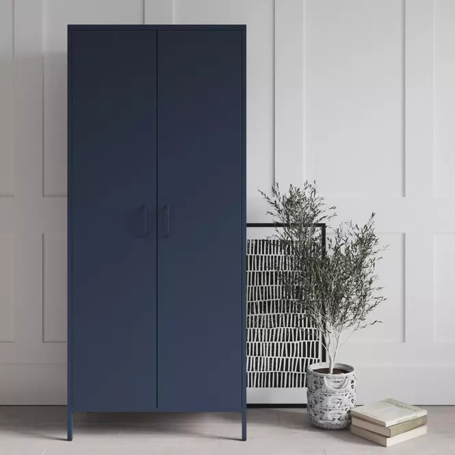 Szekrény Fém Flavio Modern Dark Blue