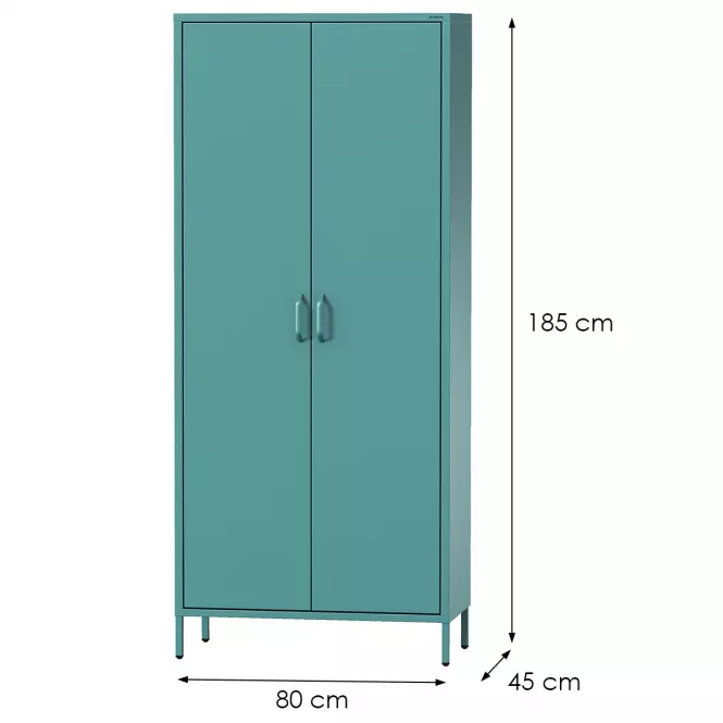 Szekrény Fém Flavio Modern Sea Green