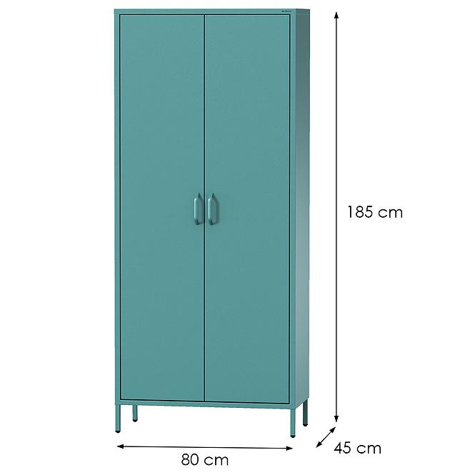 Szekrény Fém Flavio Modern Sea Green