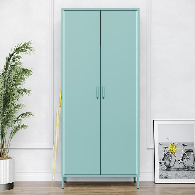 Szekrény Fém Flavio Modern Sea Green