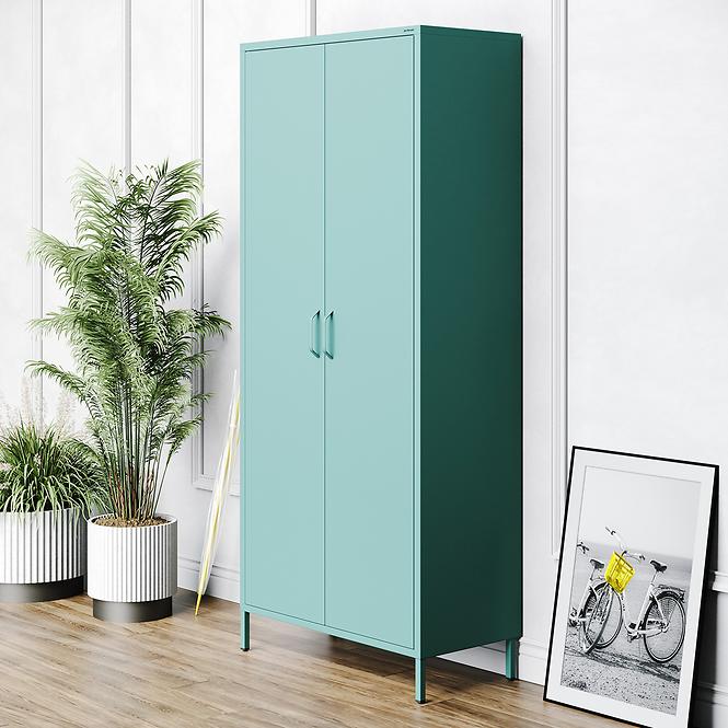 Szekrény Fém Flavio Modern Sea Green