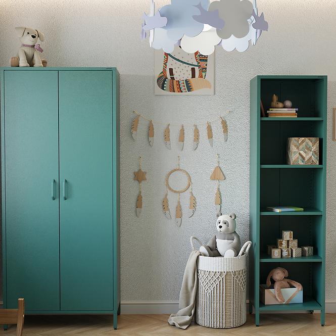 Szekrény Fém Flavio Modern Sea Green