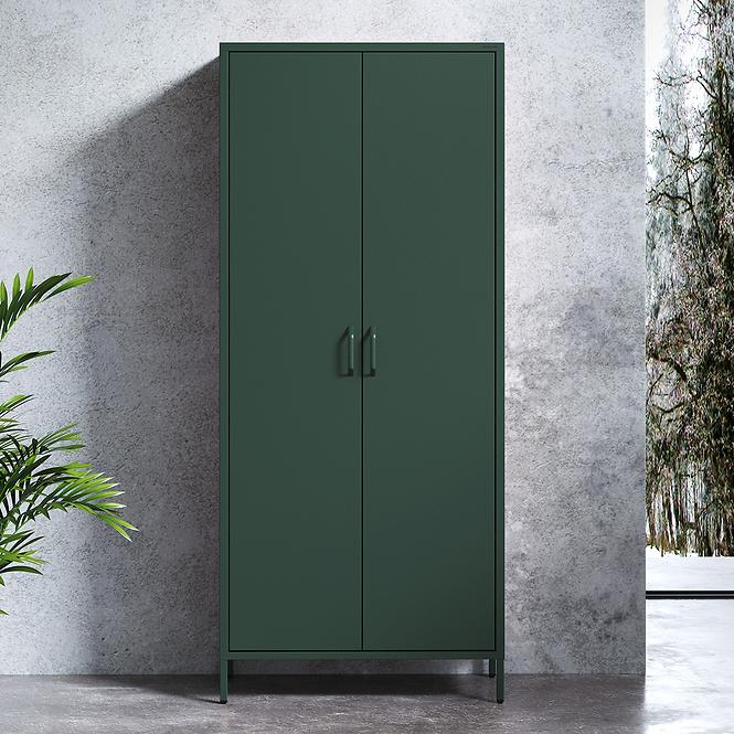 Szekrény Fém Flavio Modern Bottle Green