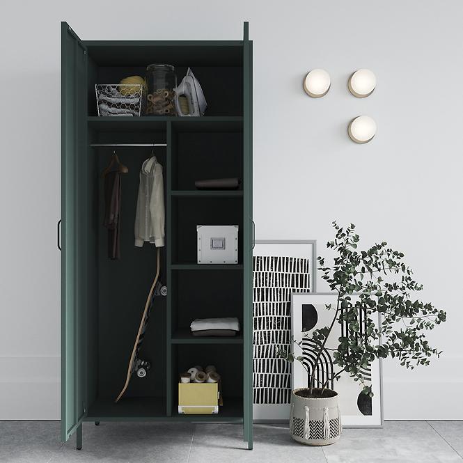 Szekrény Fém Flavio Modern Bottle Green