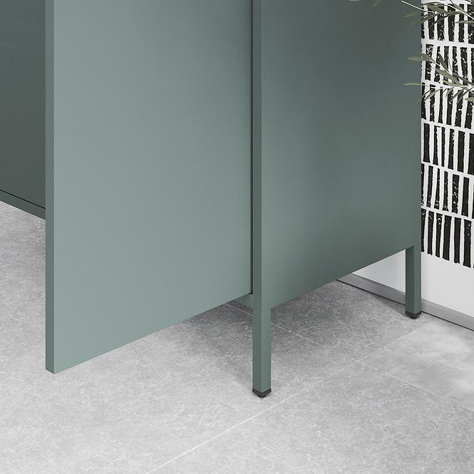 Szekrény Fém Flavio Modern Bottle Green