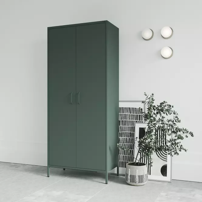 Szekrény Fém Flavio Modern Bottle Green
