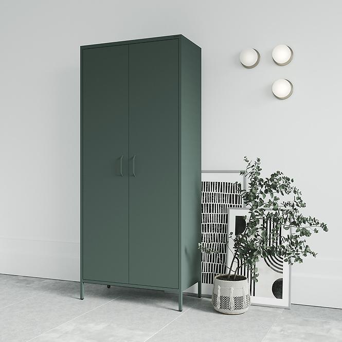 Szekrény Fém Flavio Modern Bottle Green