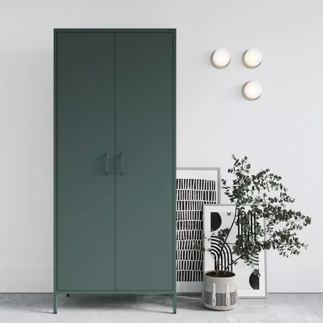 Szekrény Fém Flavio Modern Bottle Green