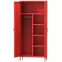 Szekrény Fém Flavio Modern Red,4