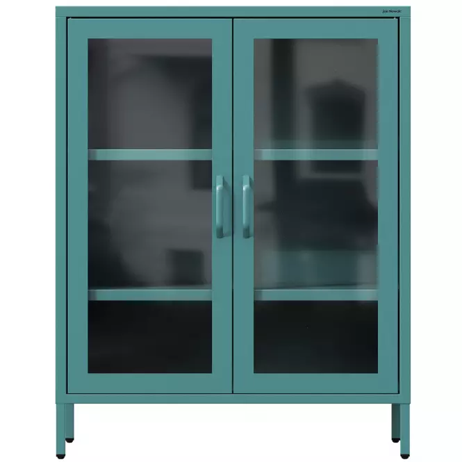 Vitrin Fém Gina Modern Sea Green
