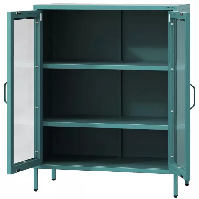 Vitrin Fém Gina Modern Sea Green