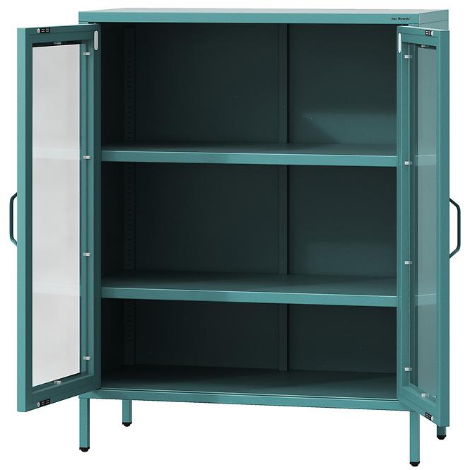 Vitrin Fém Gina Modern Sea Green