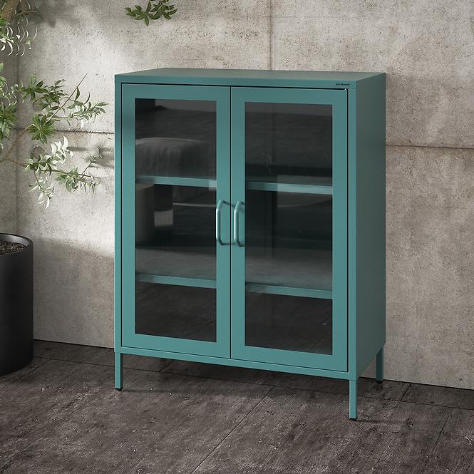 Vitrin Fém Gina Modern Sea Green
