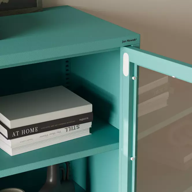 Vitrin Fém Gina Modern Sea Green