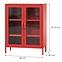 Vitrin Fém Gina Modern Red,2
