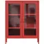 Vitrin Fém Gina Modern Red,3