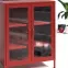 Vitrin Fém Gina Modern Red,4