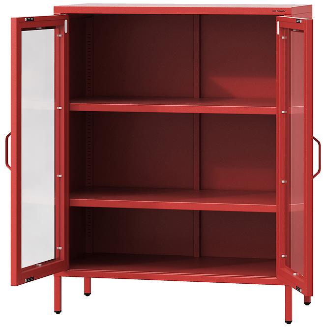 Vitrin Fém Gina Modern Red