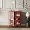 Vitrin Fém Gina Modern Red,7