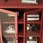 Vitrin Fém Gina Modern Red,8
