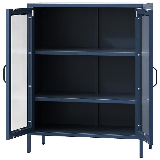 Vitrin Fém Gina Modern Dark Blue