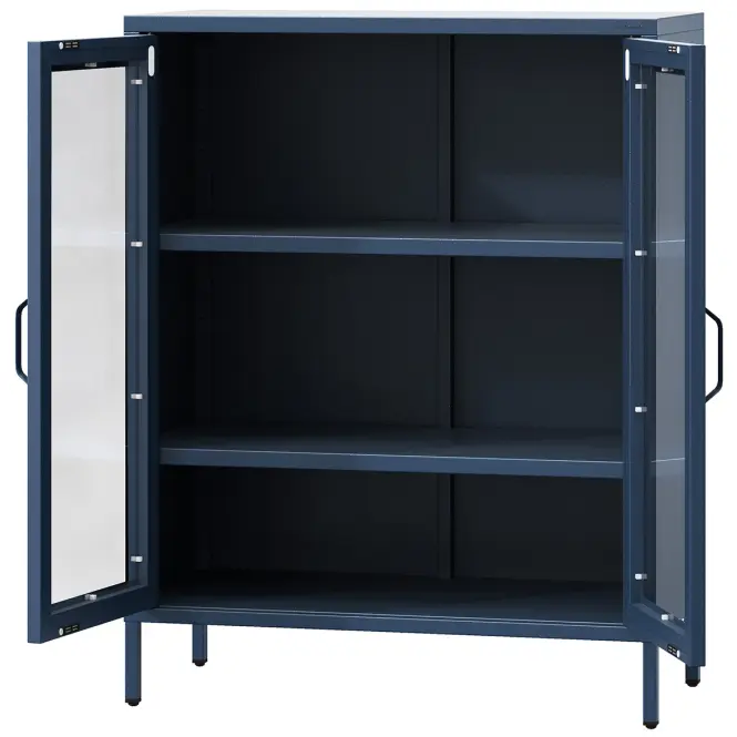 Vitrin Fém Gina Modern Dark Blue,4